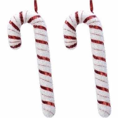 X kerst hangdecoratie snoepstokken