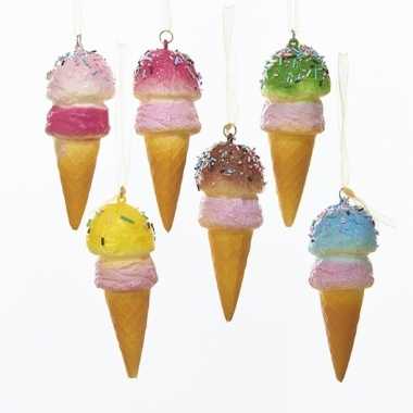 X kersthangers figuurtjes ijsjes diverse kleuren
