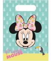 Themafeestje minnie mouse uitdeelzakjes