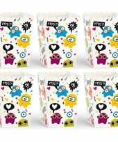 X popcorn bakjes monster thema 10143202